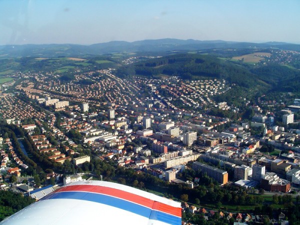 Zln - centrum s vhledem na Lesn tvrt